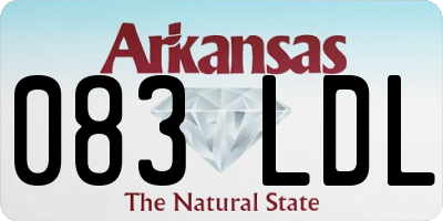 AR license plate 083LDL