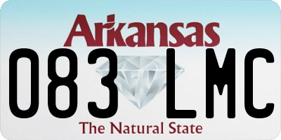AR license plate 083LMC