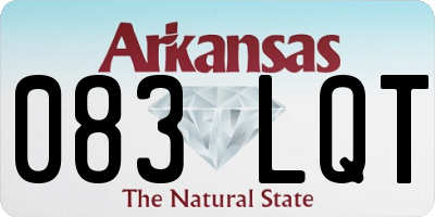 AR license plate 083LQT