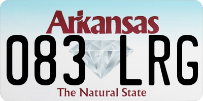 AR license plate 083LRG