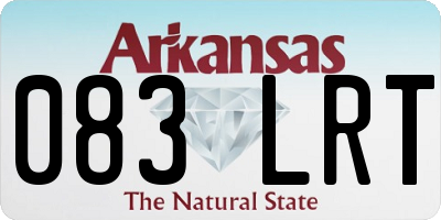 AR license plate 083LRT
