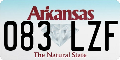 AR license plate 083LZF