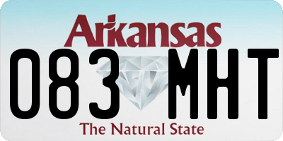 AR license plate 083MHT