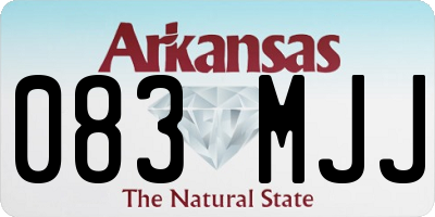 AR license plate 083MJJ