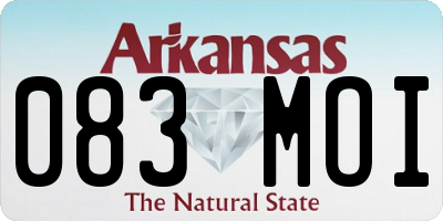 AR license plate 083MOI