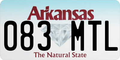 AR license plate 083MTL