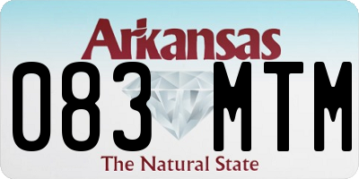 AR license plate 083MTM