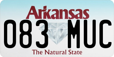 AR license plate 083MUC
