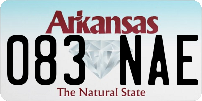 AR license plate 083NAE