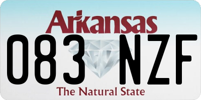 AR license plate 083NZF