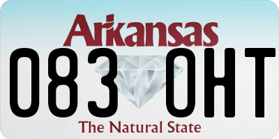 AR license plate 083OHT