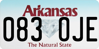 AR license plate 083OJE