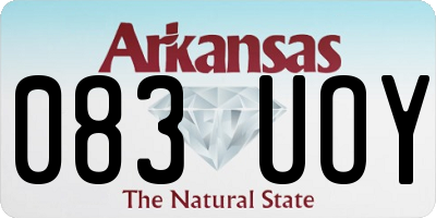 AR license plate 083UOY
