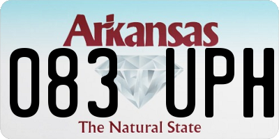 AR license plate 083UPH