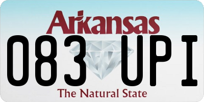 AR license plate 083UPI