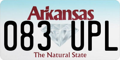 AR license plate 083UPL