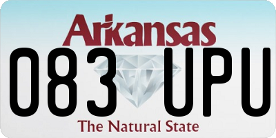 AR license plate 083UPU