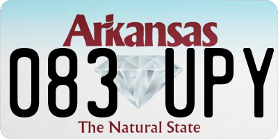 AR license plate 083UPY