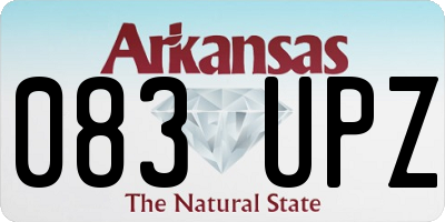 AR license plate 083UPZ