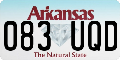 AR license plate 083UQD