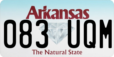 AR license plate 083UQM