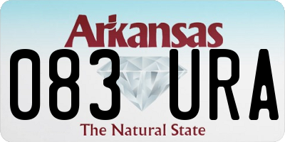 AR license plate 083URA