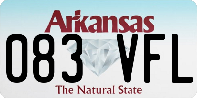 AR license plate 083VFL
