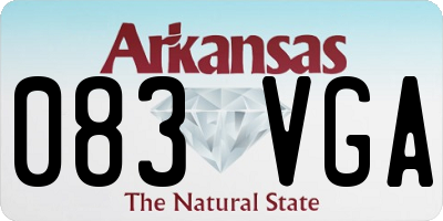 AR license plate 083VGA