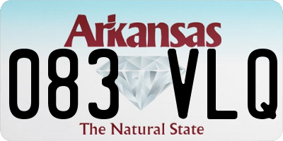 AR license plate 083VLQ