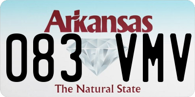 AR license plate 083VMV