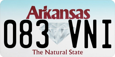 AR license plate 083VNI