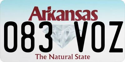 AR license plate 083VOZ