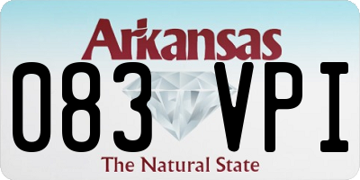 AR license plate 083VPI