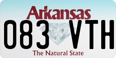 AR license plate 083VTH