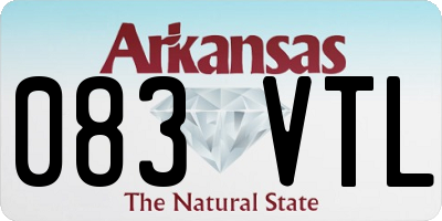 AR license plate 083VTL