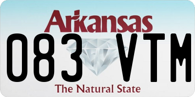 AR license plate 083VTM
