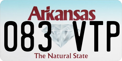 AR license plate 083VTP