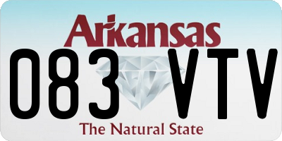 AR license plate 083VTV