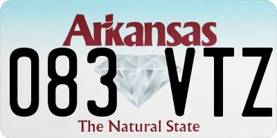 AR license plate 083VTZ