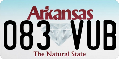 AR license plate 083VUB