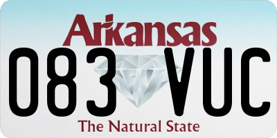 AR license plate 083VUC