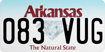 AR license plate 083VUG