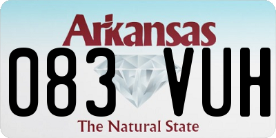 AR license plate 083VUH