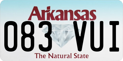 AR license plate 083VUI