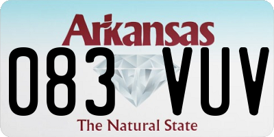 AR license plate 083VUV