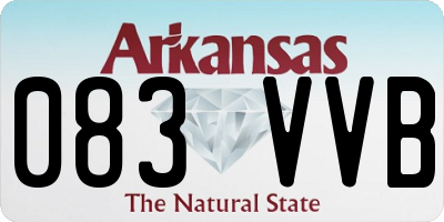 AR license plate 083VVB