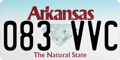AR license plate 083VVC