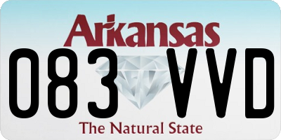 AR license plate 083VVD