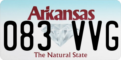 AR license plate 083VVG