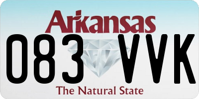 AR license plate 083VVK